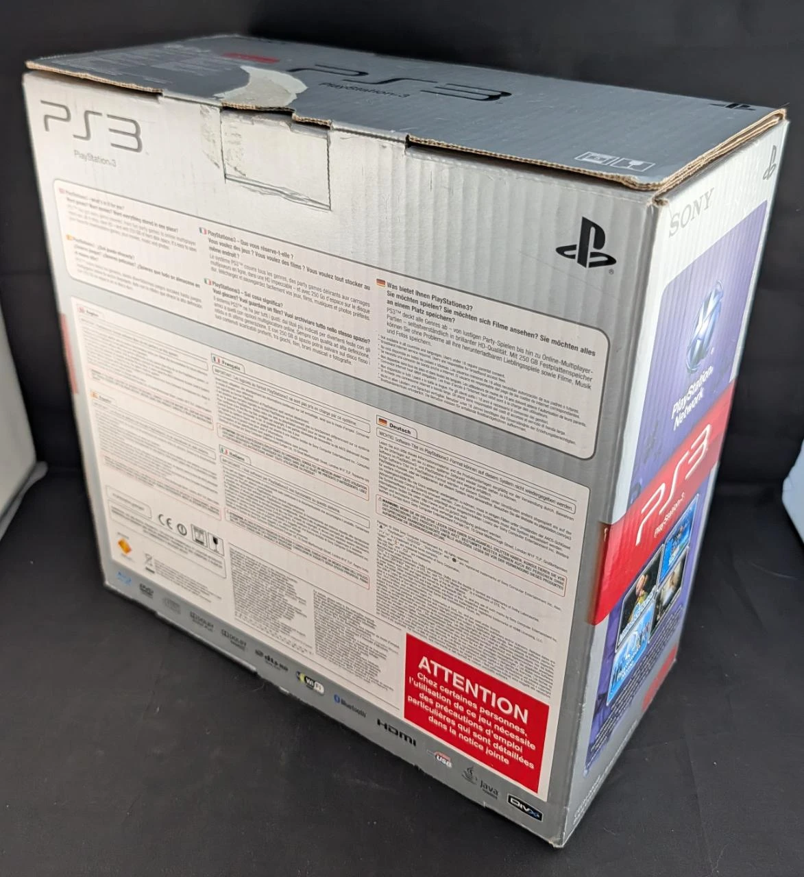 Playstation PS3 Slim na Caixa + Cabos + 1 Controle Não-Oficial – photo 4